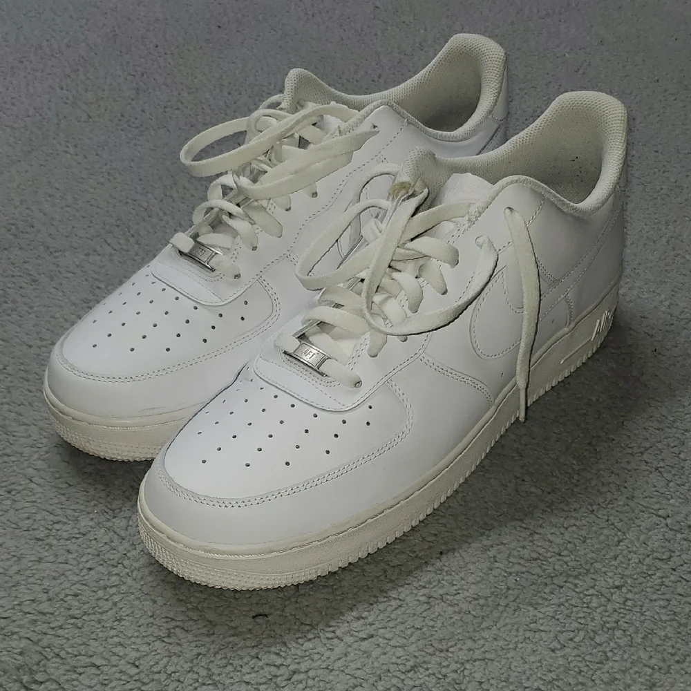 Nike Air Forcd 1 Men's White Sneakers Size 15